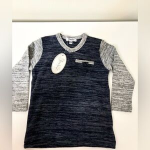 Frenchie Mini Couture long sleeve multi color shirt size 12 mo new